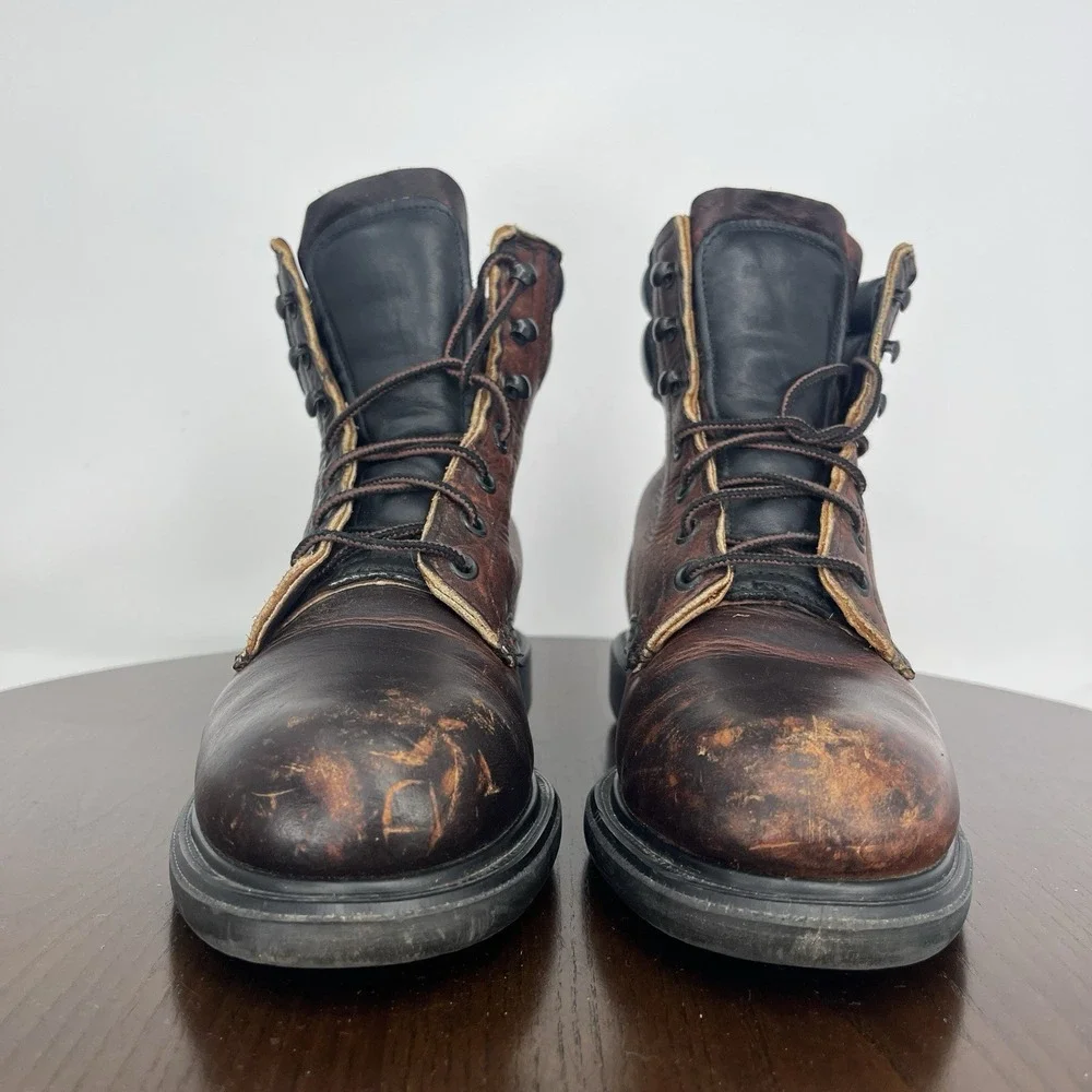 Red Wing Boots Women's 8B Brown Leather Hard Toe‎ Safety Work Utility 39506